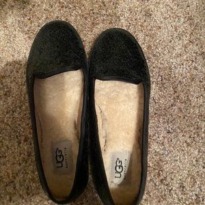 UGG Sheepskin Glitter Flats